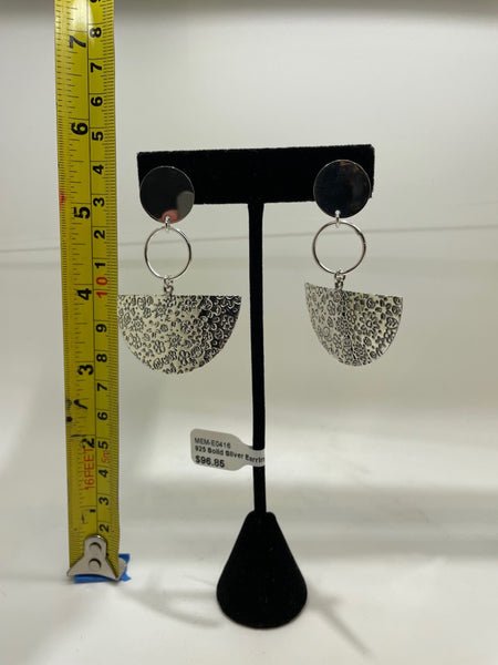 No Mas! 925 Solid Silver Earrings