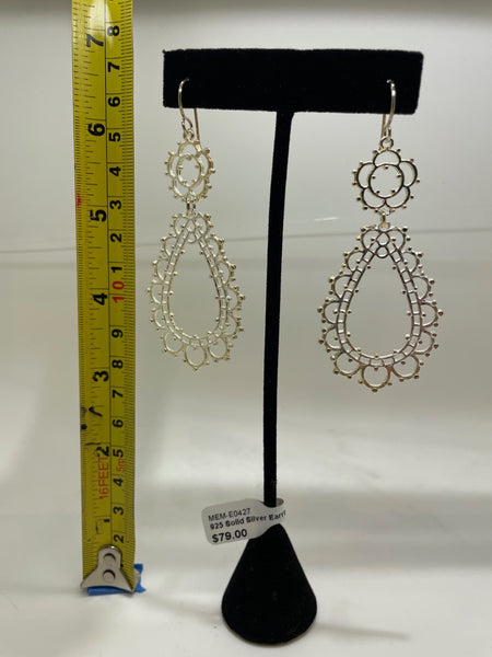 No Mas! 925 Solid Silver Earrings